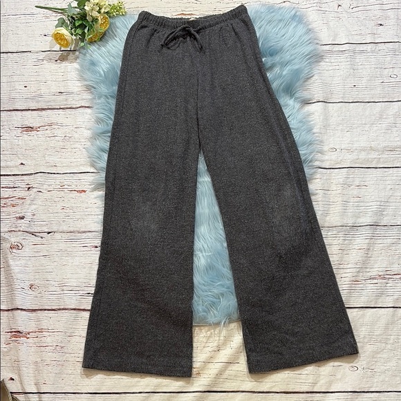 DONNI. Sweater Grey Wide Leg Drawstring Pants sz XS - Picture 2 of 8
